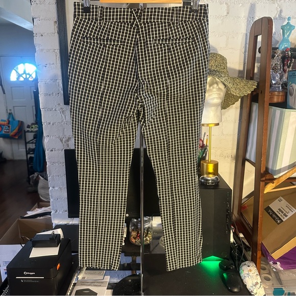 Anthropologie Gingham Plaid Essential Slim Size2 Academia Preppy Mean Girls Punk - Picture 2 of 14